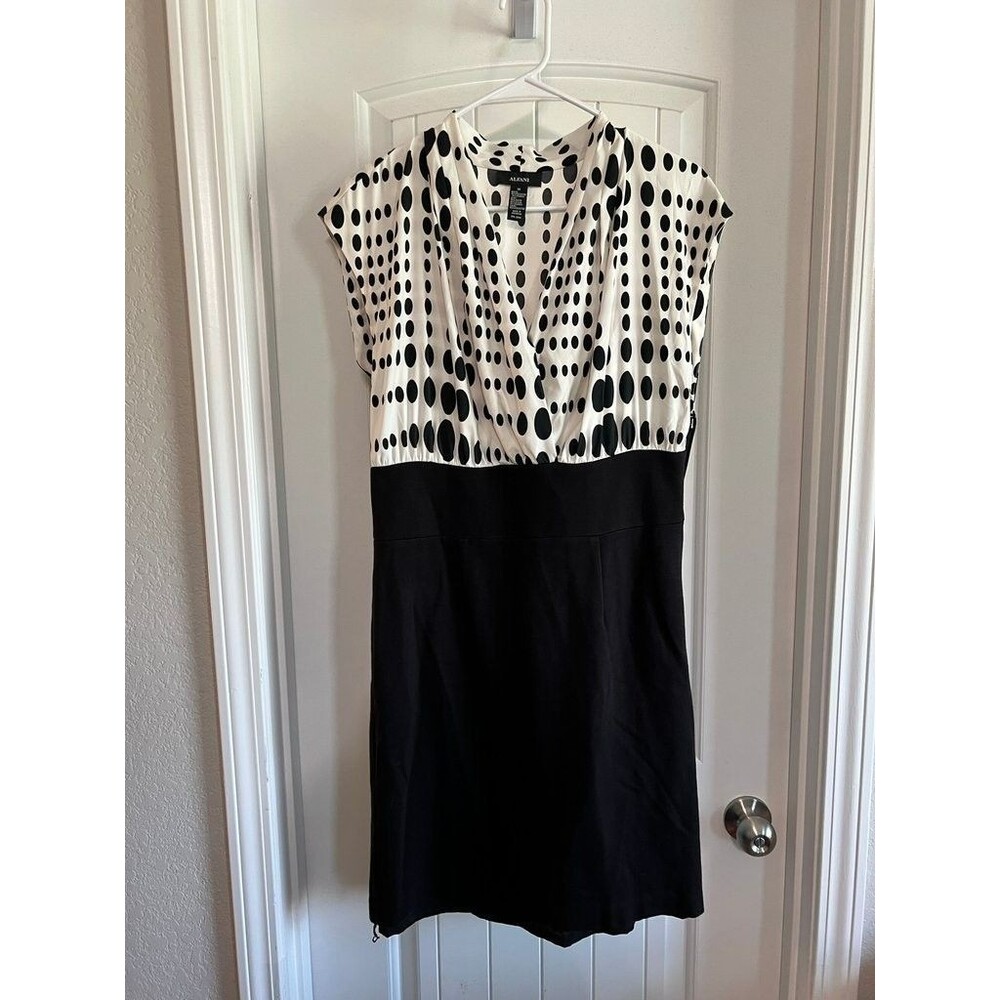 Alfani Women's Polka Dot and Black Dress